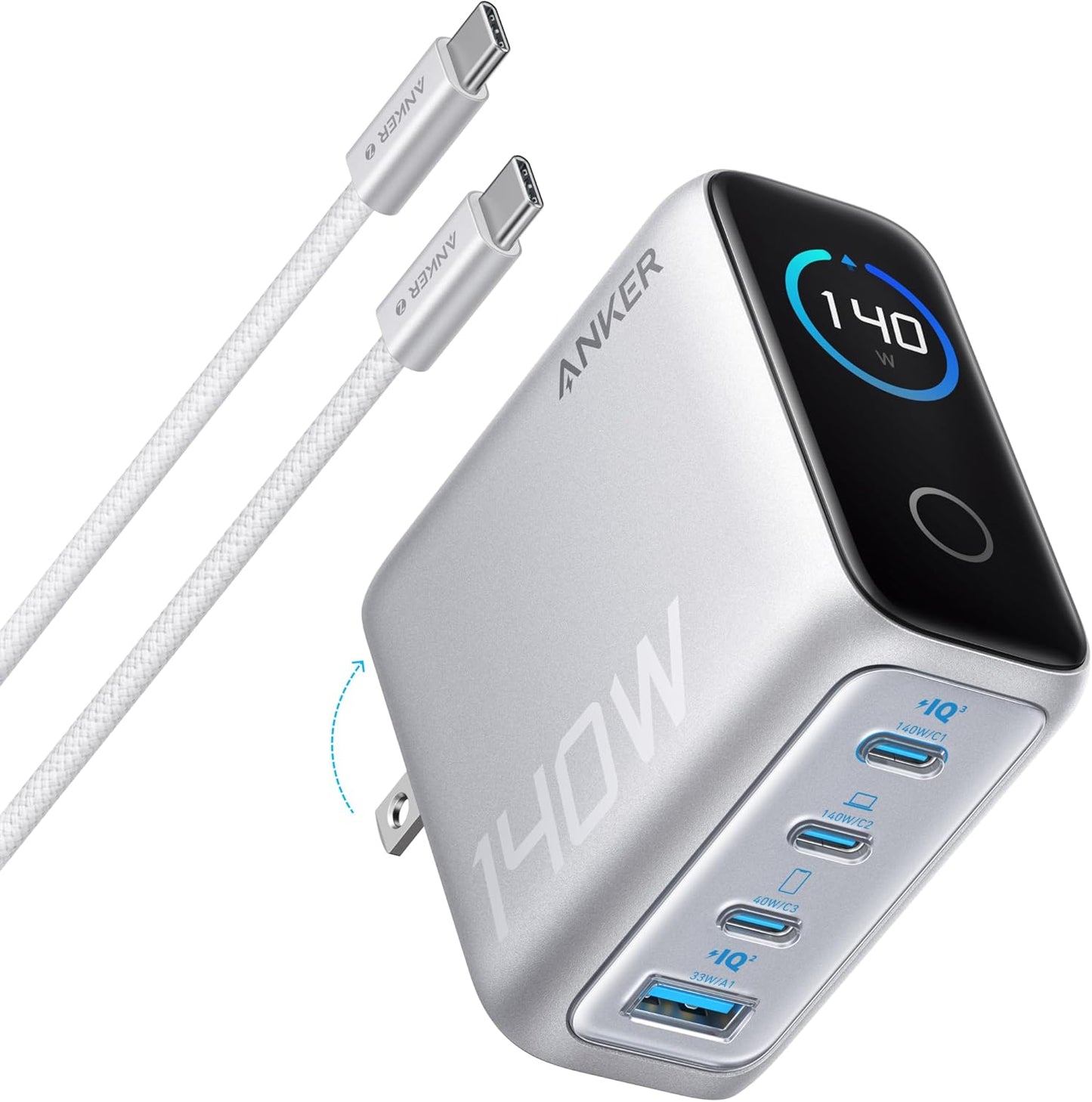 Anker 140W USB C Charger - Fast Multi-Port Charging