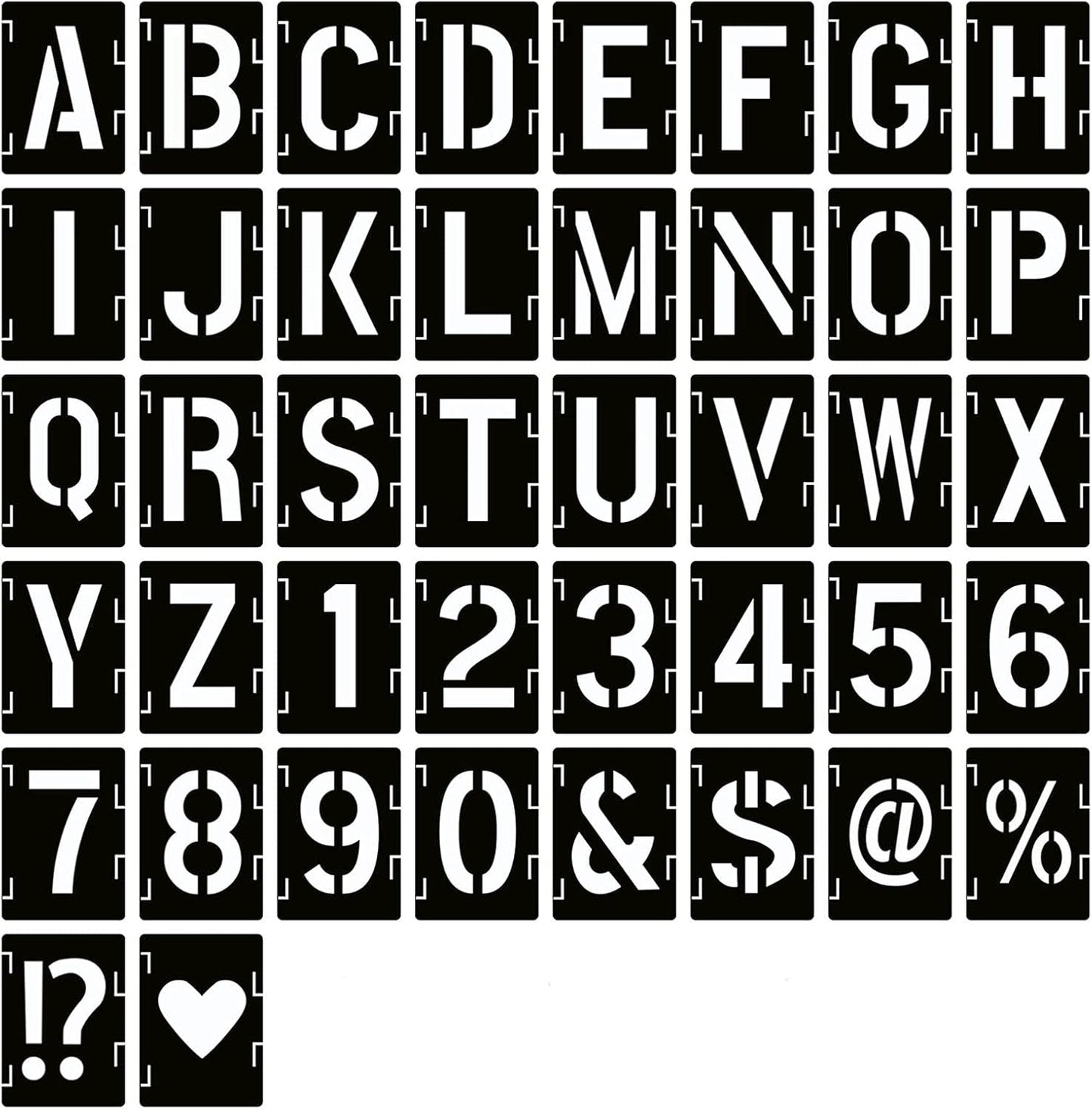 YEAJON 20 Inch Letter Stencils for Crafting and DIY Projects