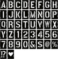 16 Inch Letter Stencils Symbol Numbers Craft Stencils - Reusable