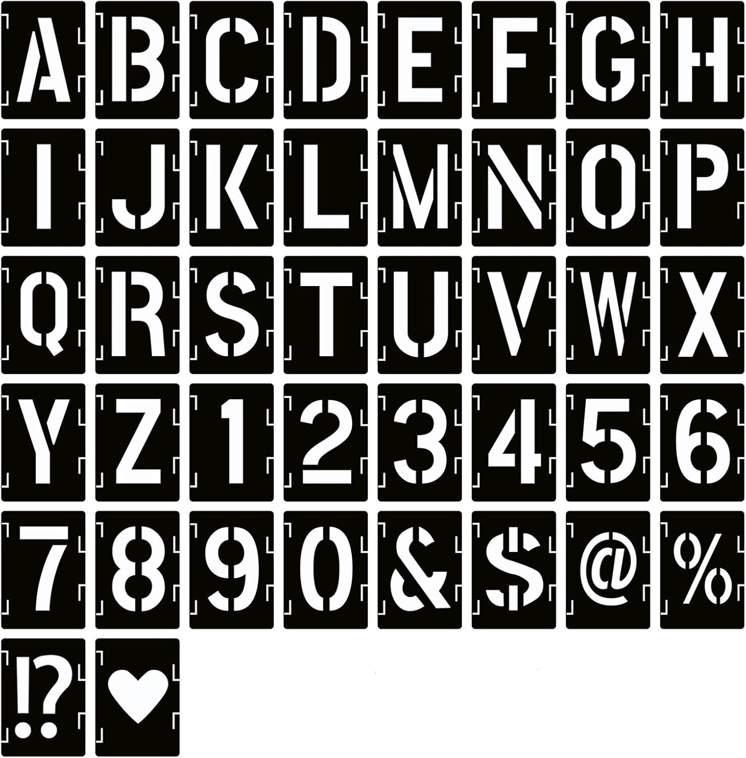 YEAJON 16 Inch Letter Stencils for Crafting and DIY Projects