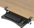 Small Keyboard Tray Under Desk Pull Out - Space Saving Ergonomic Tray