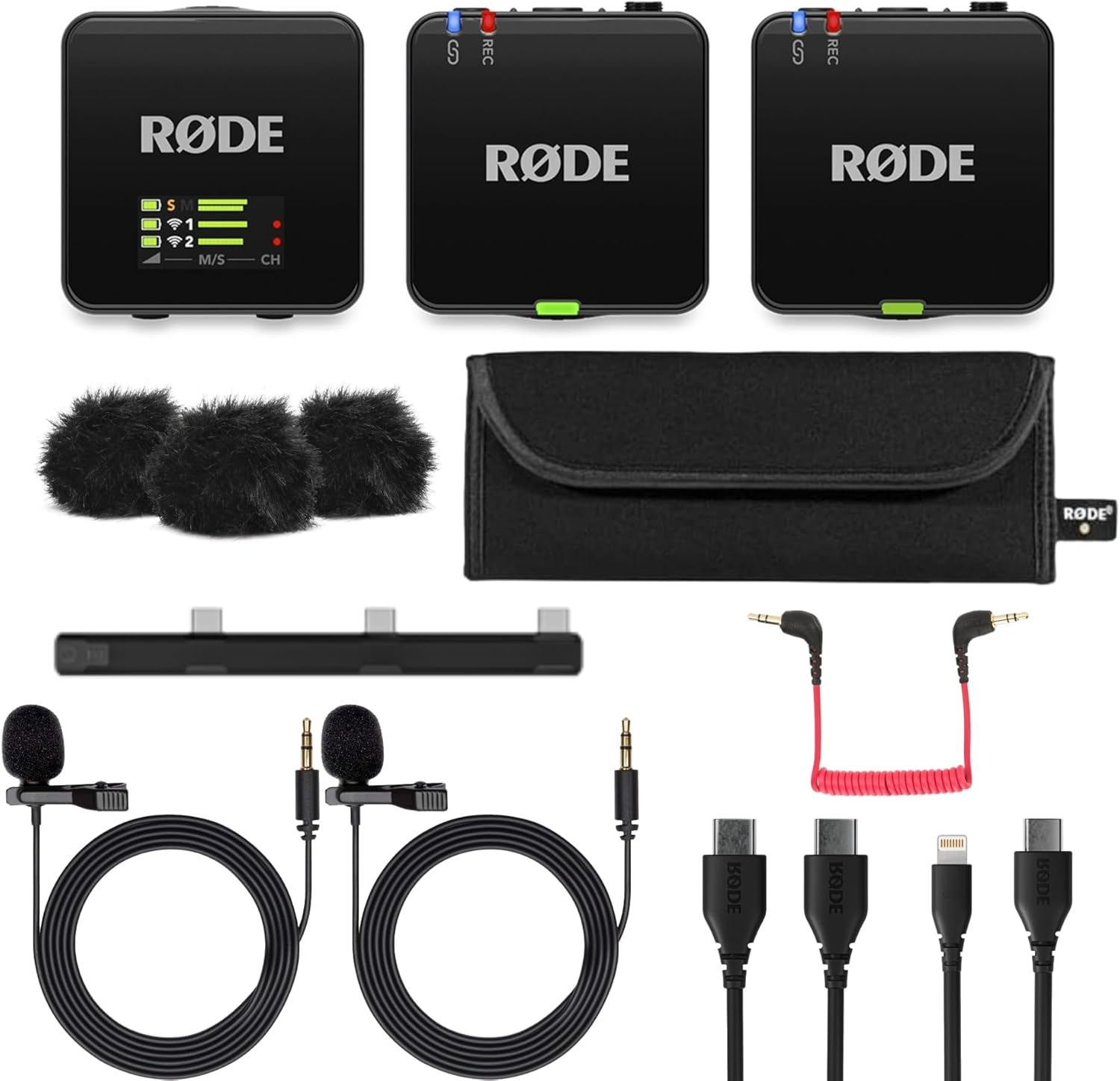 RDE Wireless GO Gen 3 Compact Mic with Lavalier Bundle for Audio