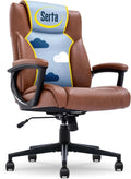 Serta Connor Executive Chair: Ergonomic Comfort in Cognac