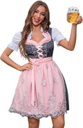 Oktoberfest Outfits Women 3Pcs Dirndl Dresses for Festive Fun
