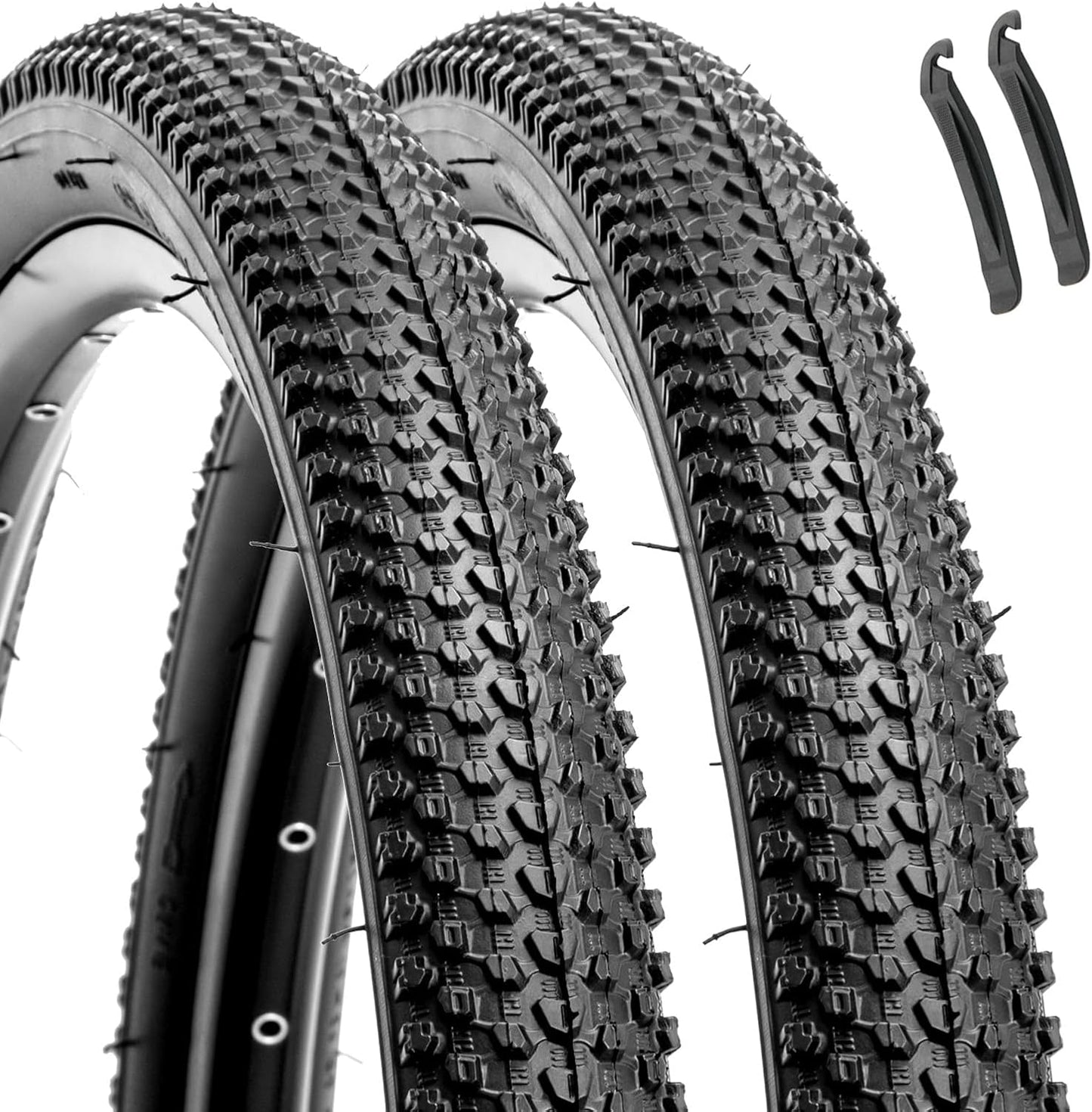 Hycline 2-Pack Mountain Bike Tires for All Terrain Adventures
