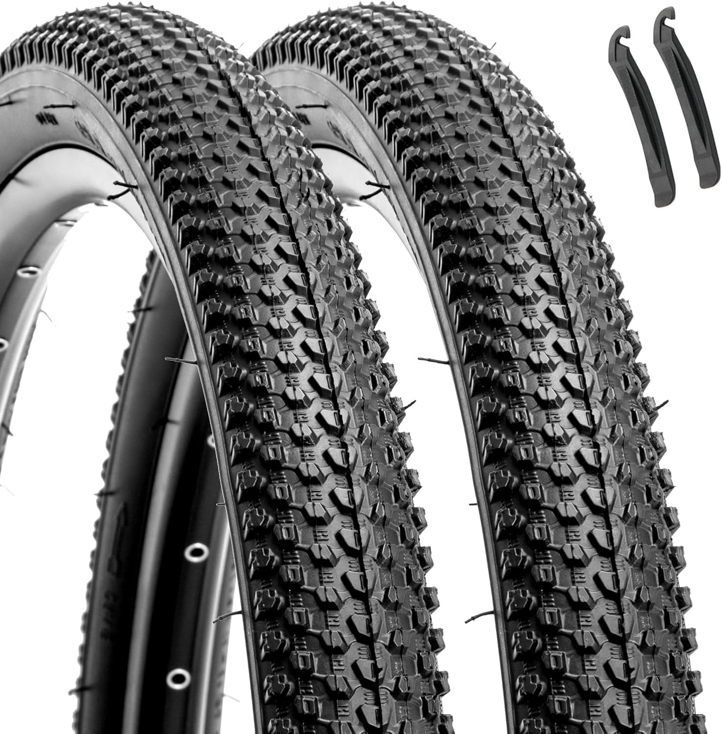 Hycline 2-Pack Mountain Bike Tires for All Terrain Adventures