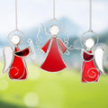 Angel Stained-Glass Sun-Catchers for Window Hangings - Memorial Gift