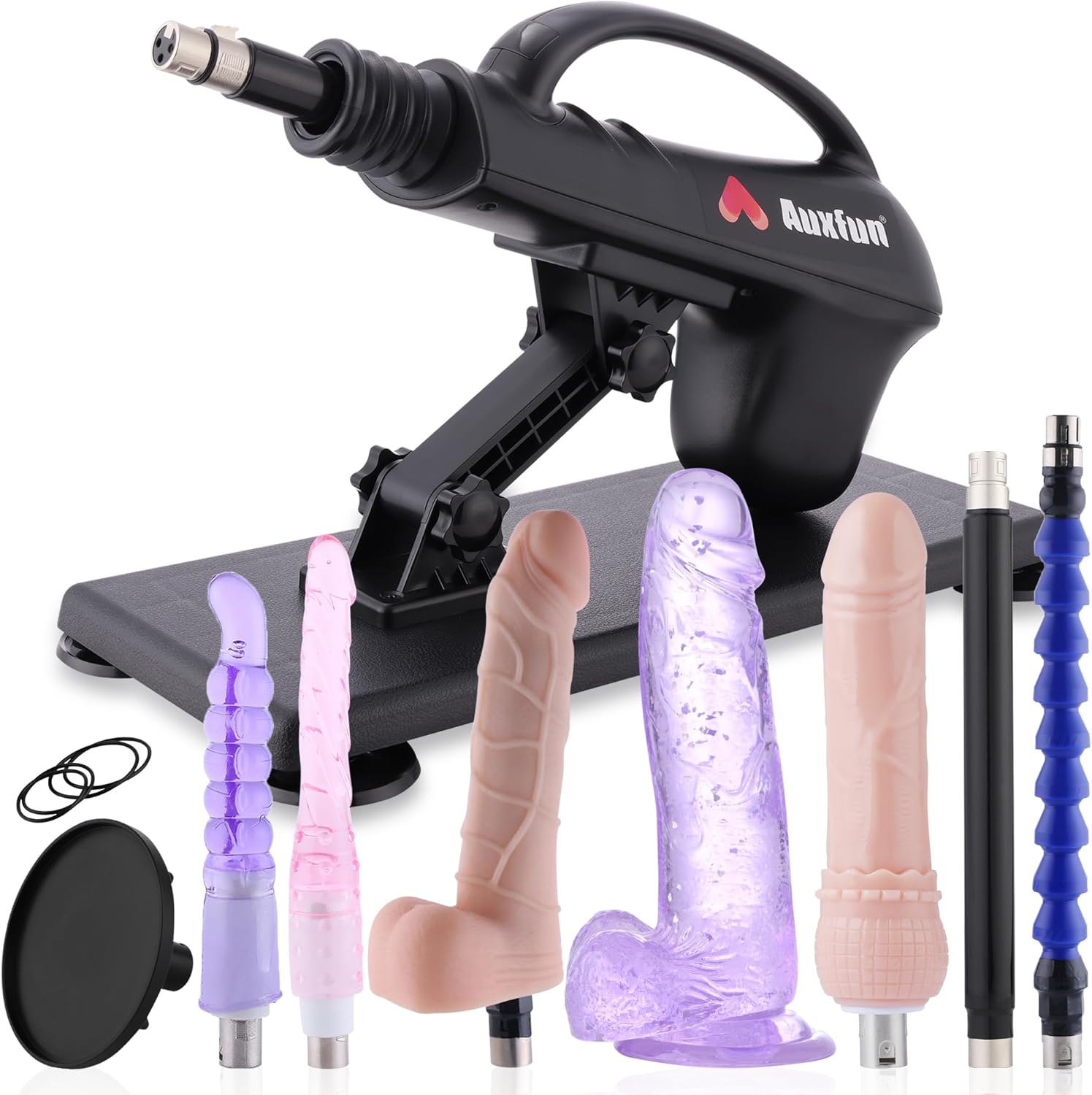 Thrusting Dildo Sex Machine for Women with 7 Attachments