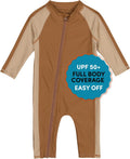 SwimZip Boys' Long-Sleeve UPF 50+ Swimsuit for Baby to Little Boys Our