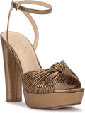 Jessica Simpson Womens Block Heel Ankle Strap Platform Sandal