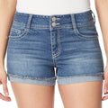 WallFlower Luscious Curvy Denim Shorts Mid-Rise - Flattering Stretch