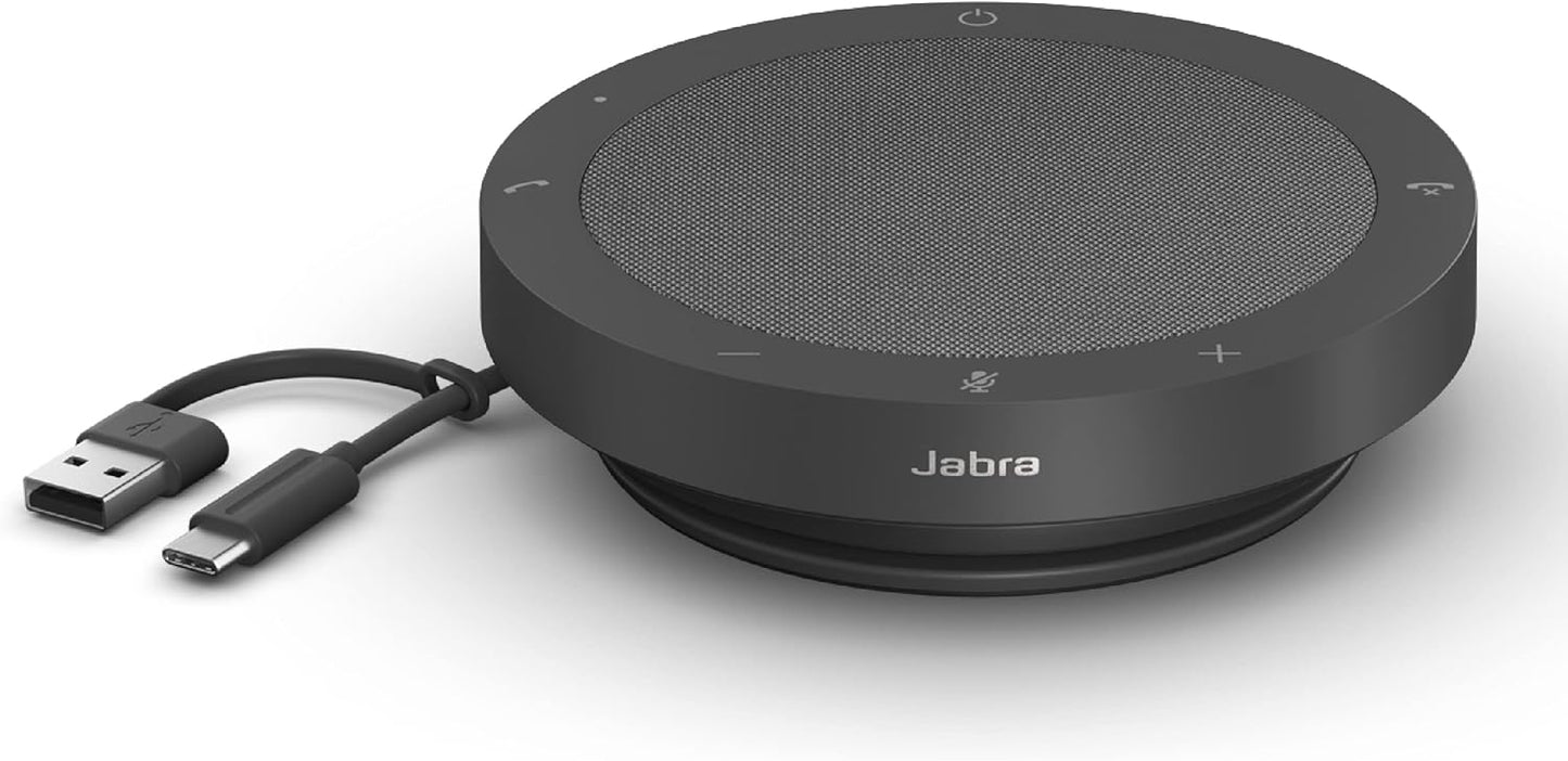 Jabra Speak2 40 Portable Speakerphone with Noise-Cancelling Mics