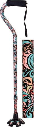 Couture Offset Fashion Cane with Matching Super Big Foot Tip
