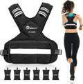 Weighted Vest for Women and Men 18-30lb Adjustable - Reflective Strips