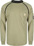 Men's Lightweight Flame Resistant Crew Neck Long Sleeve Shirt 5.5oz