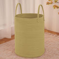 Large Woven Laundry Basket Hamper 80L Cotton Rope Storage - Stylish