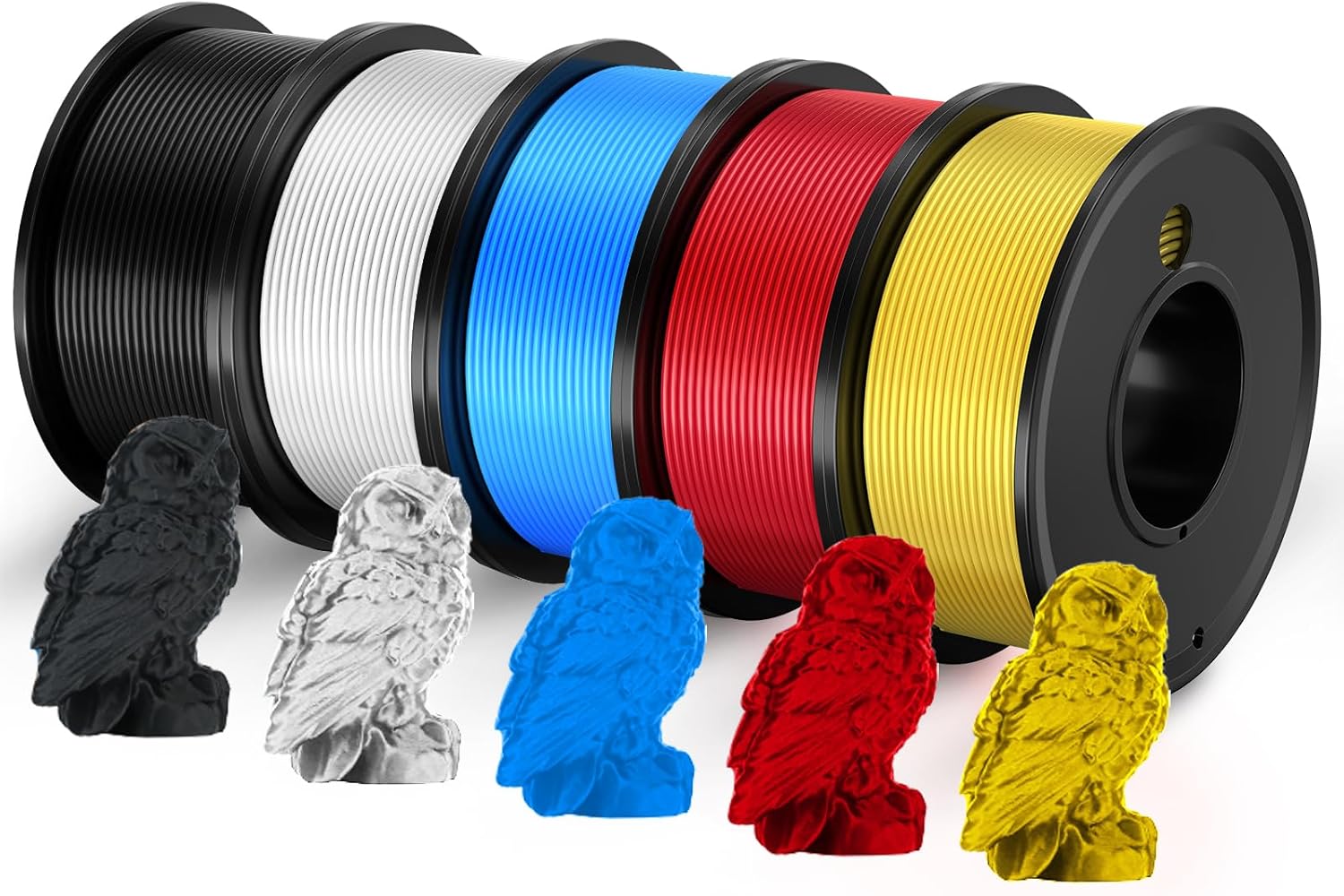 High Precision 1.75mm PLA 3D Printer Filament - 5 Colors