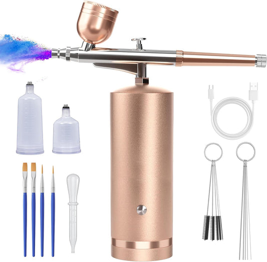 Rechargeable Cordless Airbrush Kit - High-Pressure 48PSI for Versatile Artistry