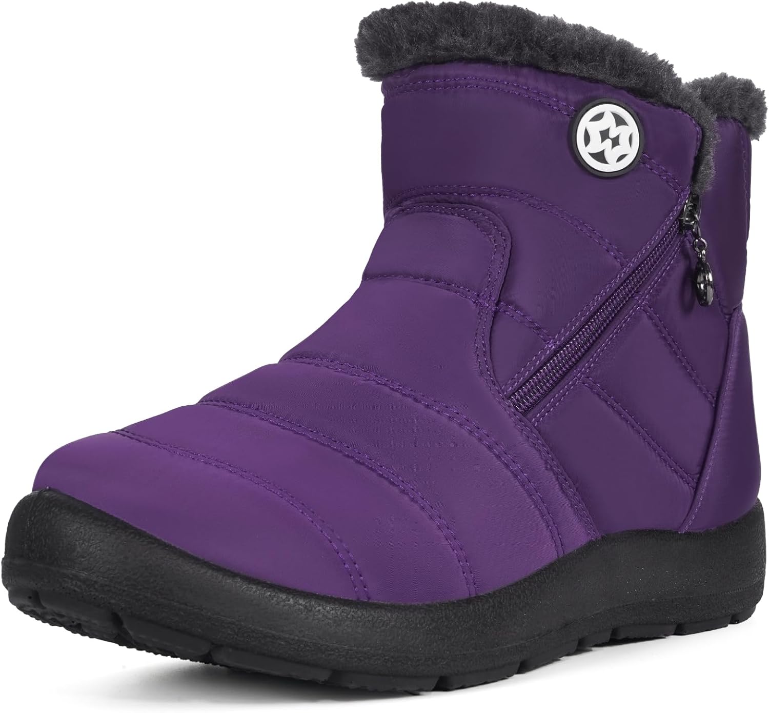 Eagsouni Snow Boots for Women: Warm Fur Lined Ankle Booties