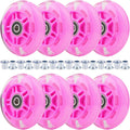 WHEELGOO 8pcs Inline Skate Wheels with LED Lights for Kids