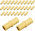 30-Pack PEX Fittings 3/4in Straight Coupling - Lead-Free Brass Quality