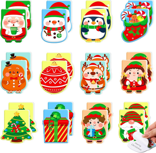 Faccito Christmas Pocket Notebooks - Festive 48 Pack!