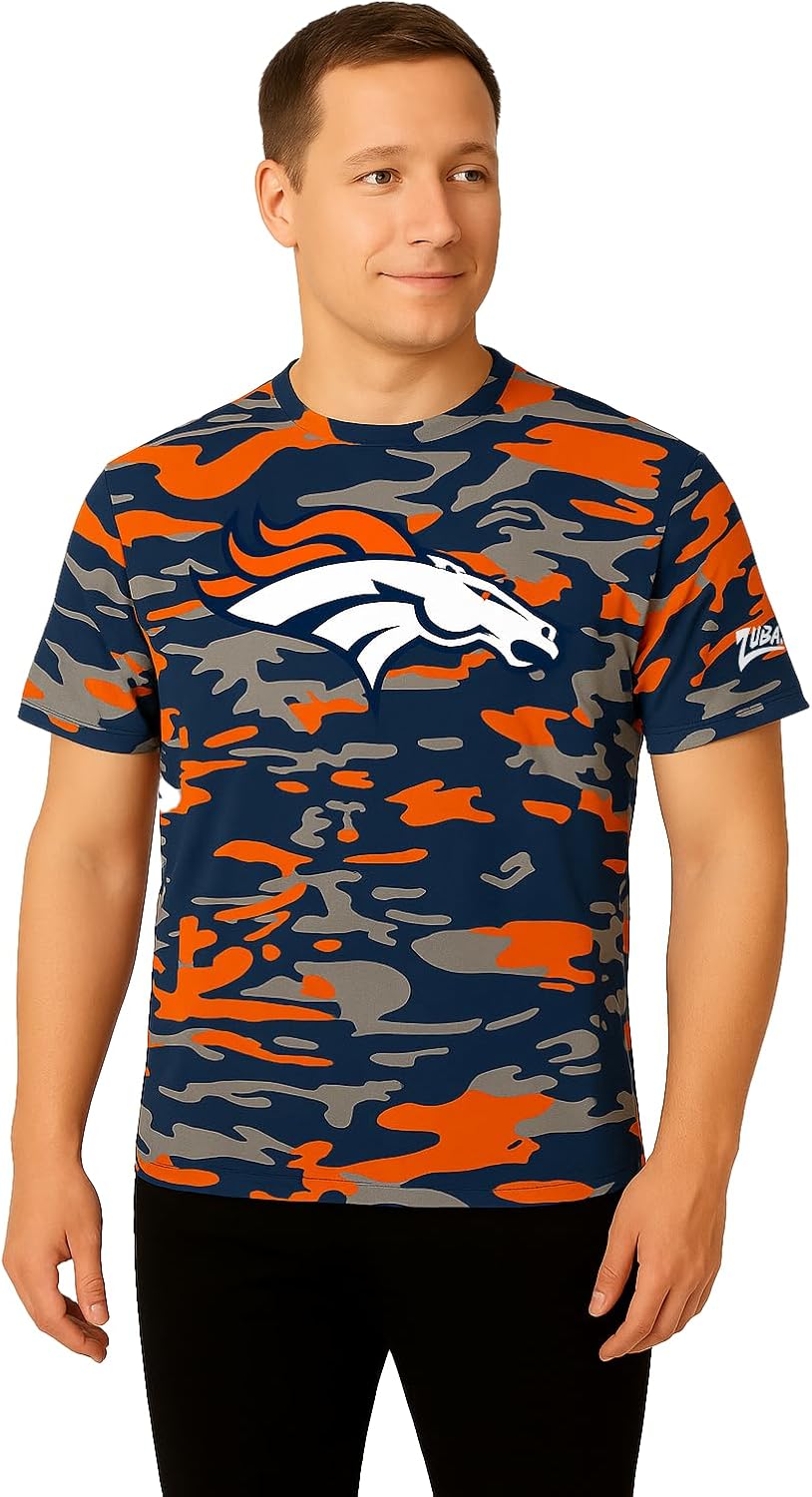 Zubaz NFL Teams Men's Short Sleeve Graphic T-Shirt for Fans