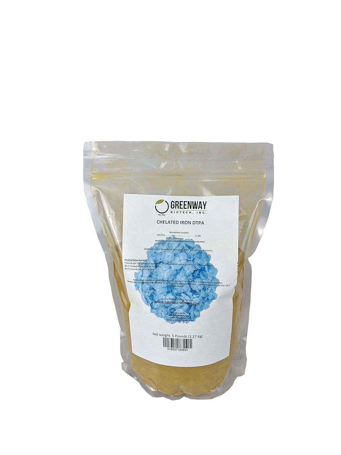 Chelated Iron DTPA Fertilizer for Stronger Healthier Plants