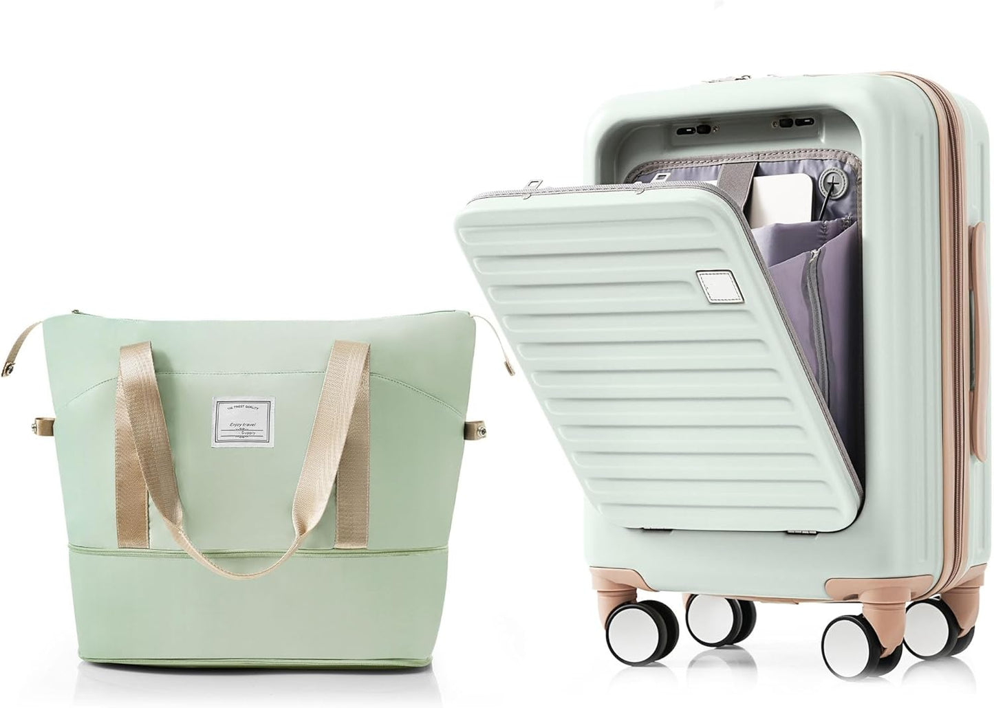 Merax Hardside Suitcase Set with Spinner Wheels for Travel