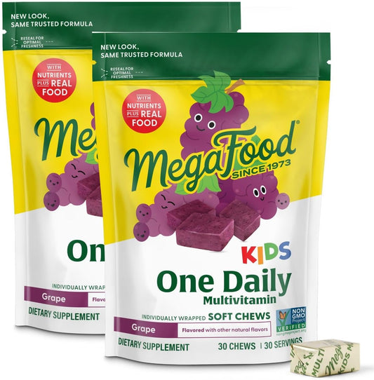 MegaFood Kids One Daily Multivitamin Soft Chews for Growth