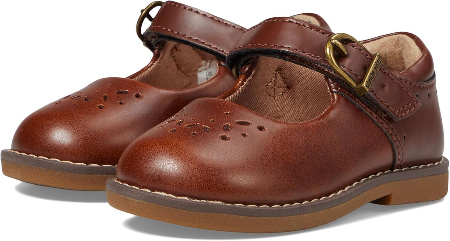 Stride Rite Unisex-Child Mara Mary Jane Flat for Kids Comfort