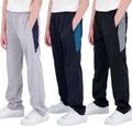 3 Pack Boys' Tricot Fleece-Lined Sweatpants with Pockets - Warm Fit