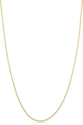 10k Yellow Gold Rope Chain 0.9 mm Thin Necklace - Barely-There Look