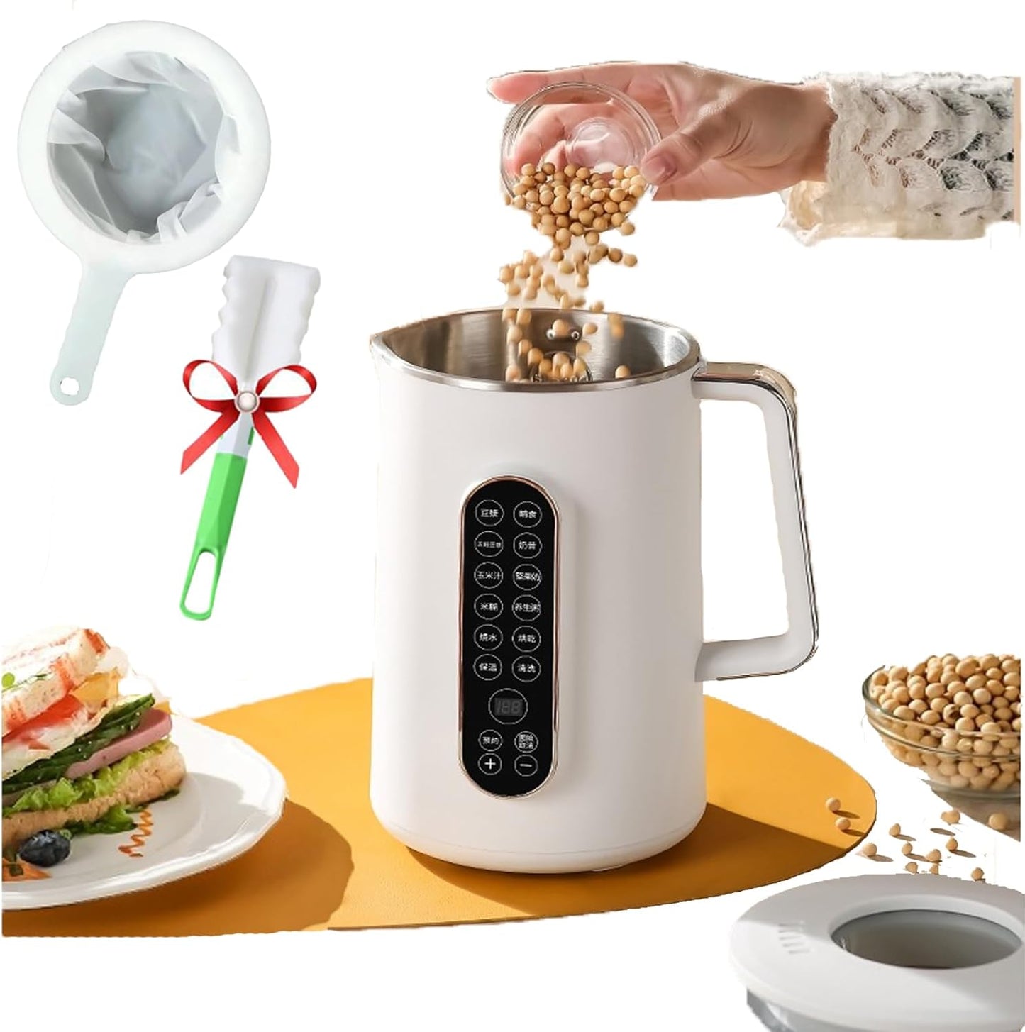 Automatic Nut Milk Maker - No Straining!