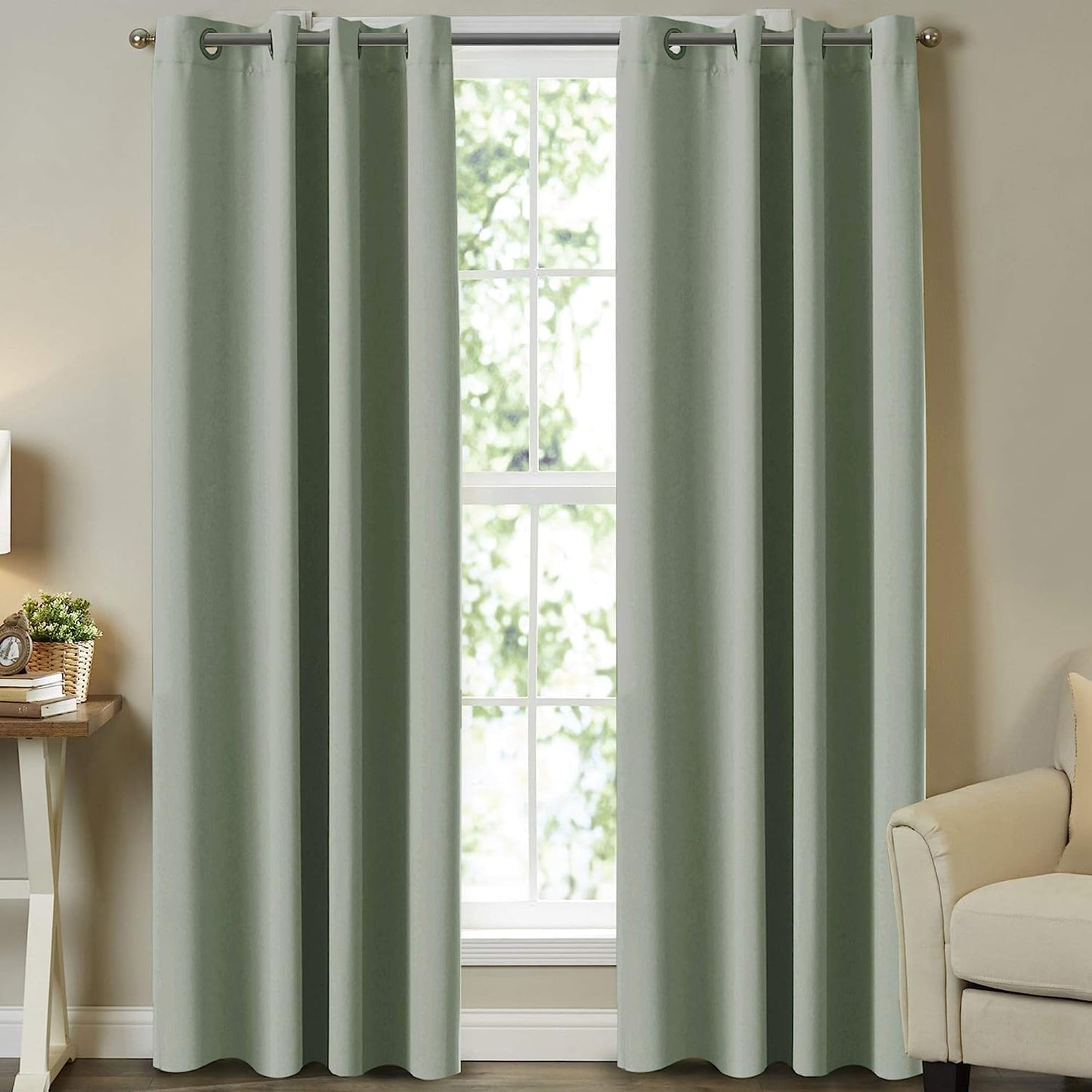 Turquoize Solid Blackout Curtains for Room Darkening & Insulation