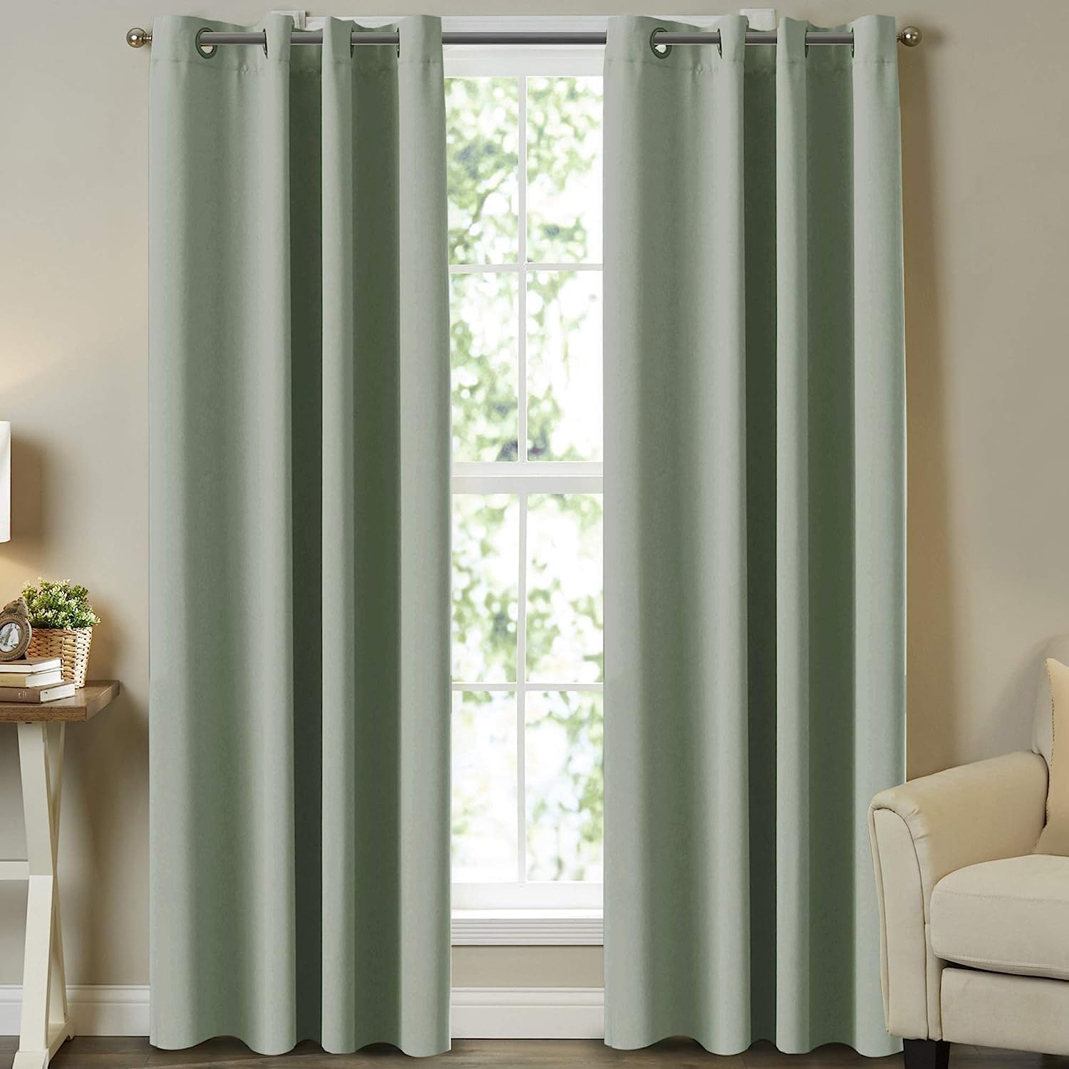 Turquoize Solid Blackout Curtains for Room Darkening & Insulation