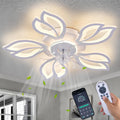 Modern Ceiling Fans with Lights Low Profile Fan with Remote - Flush