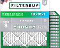 Filterbuy 10x10x1 Air Filter MERV 8 for Dust & Allergies