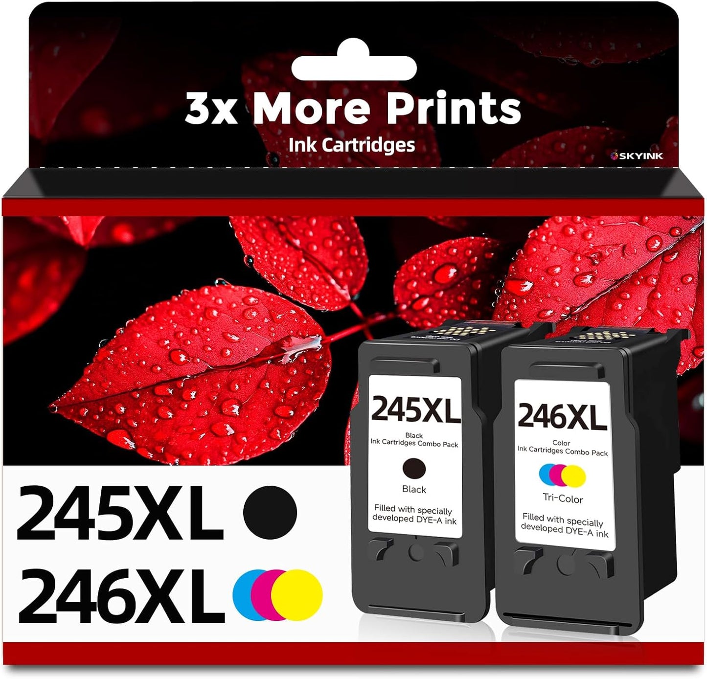 Compatible Ink Cartridge Replacement for Canon 245XL 246XL 2 Pack