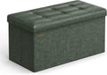 SONGMICS Mazie Collection 30in Folding Storage Ottoman Bench