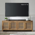 Mid Century Modern Entertainment Center for TVs up to 75in - Boho TV