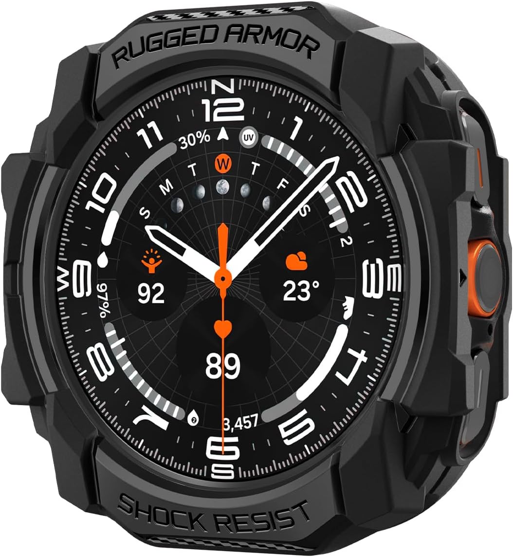 Spigen Samsung Galaxy Watch Ultra Case - Durable Matte Black TPU