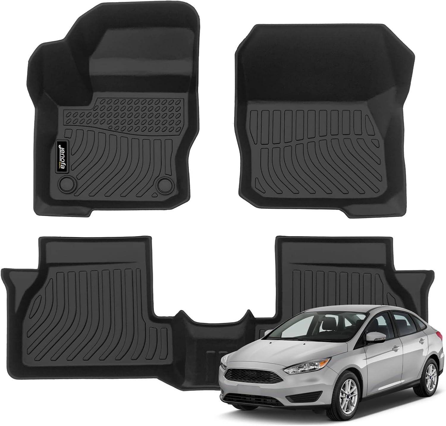 Custom Fit Jenofa Floor Mats for 2012-2018 Ford Focus Models