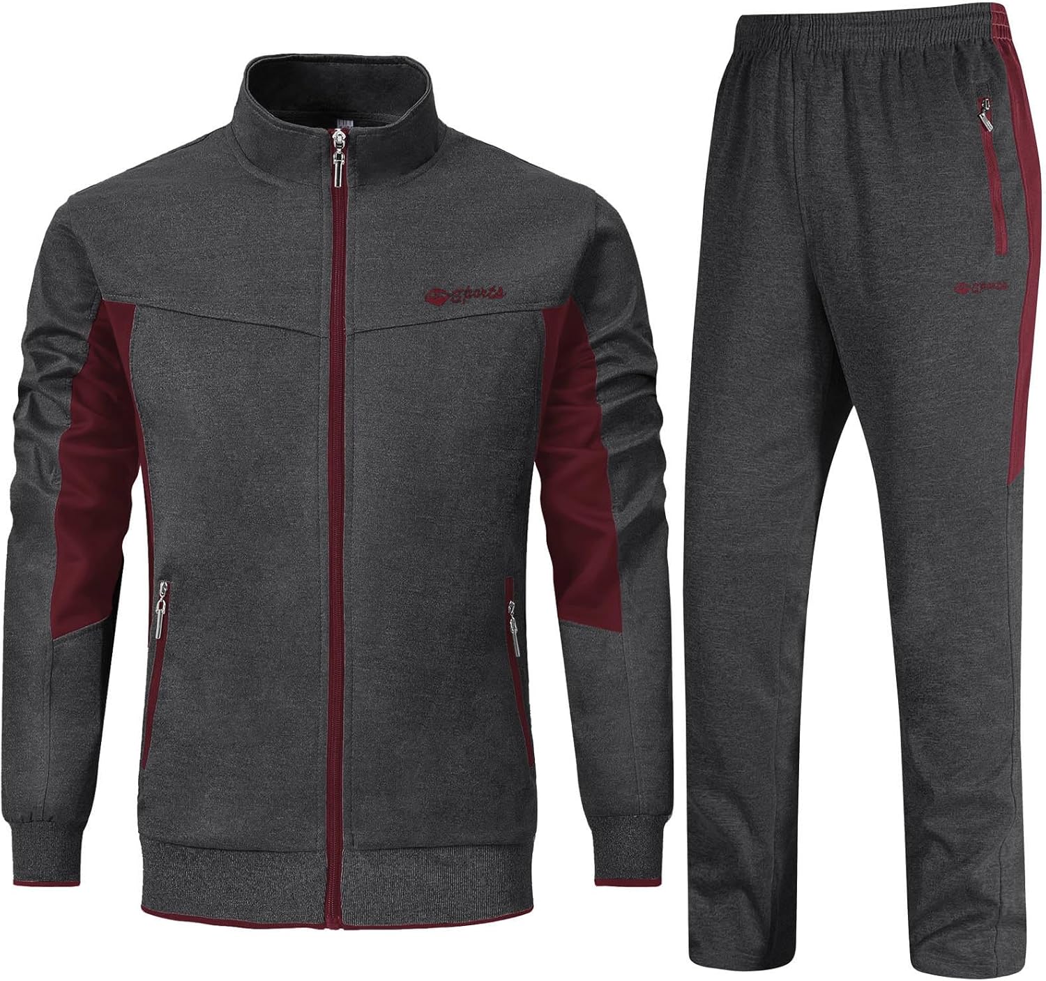 Rdruko Men's Tracksuit Sweatsuits for Gym and Outdoor Activities