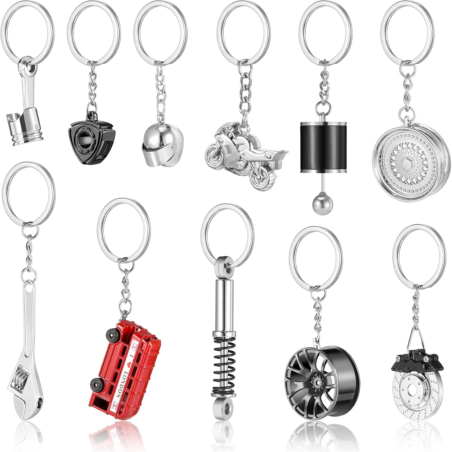 Spinning Turbo Keychain Set - Perfect Car Lover Gift