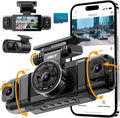 IIWEY N5 360 Dash Cam: 1080P Front + Rear, Night Vision