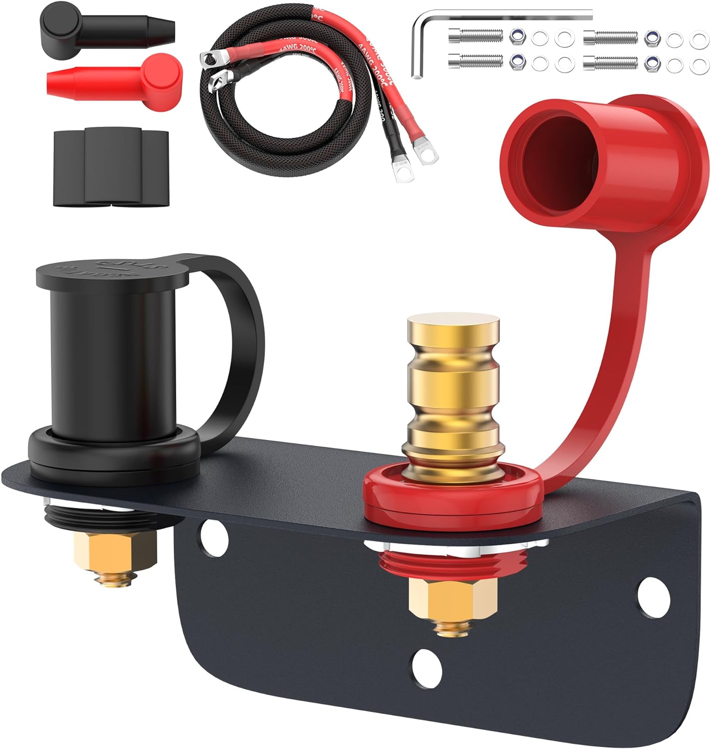 Joinfworld Remote Battery Terminals for Easy Vehicle Jump Starts