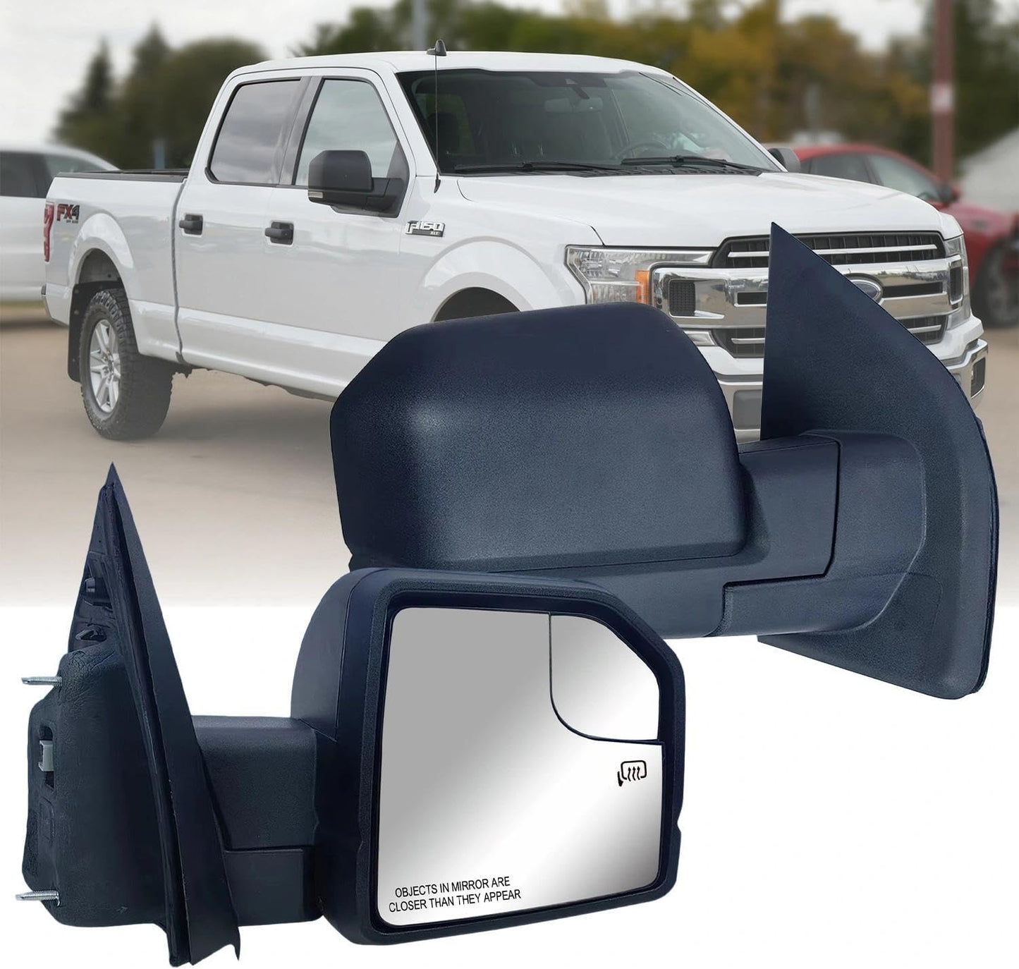 Replacement Right Side Door Mirror for Ford F-150 2015-2020