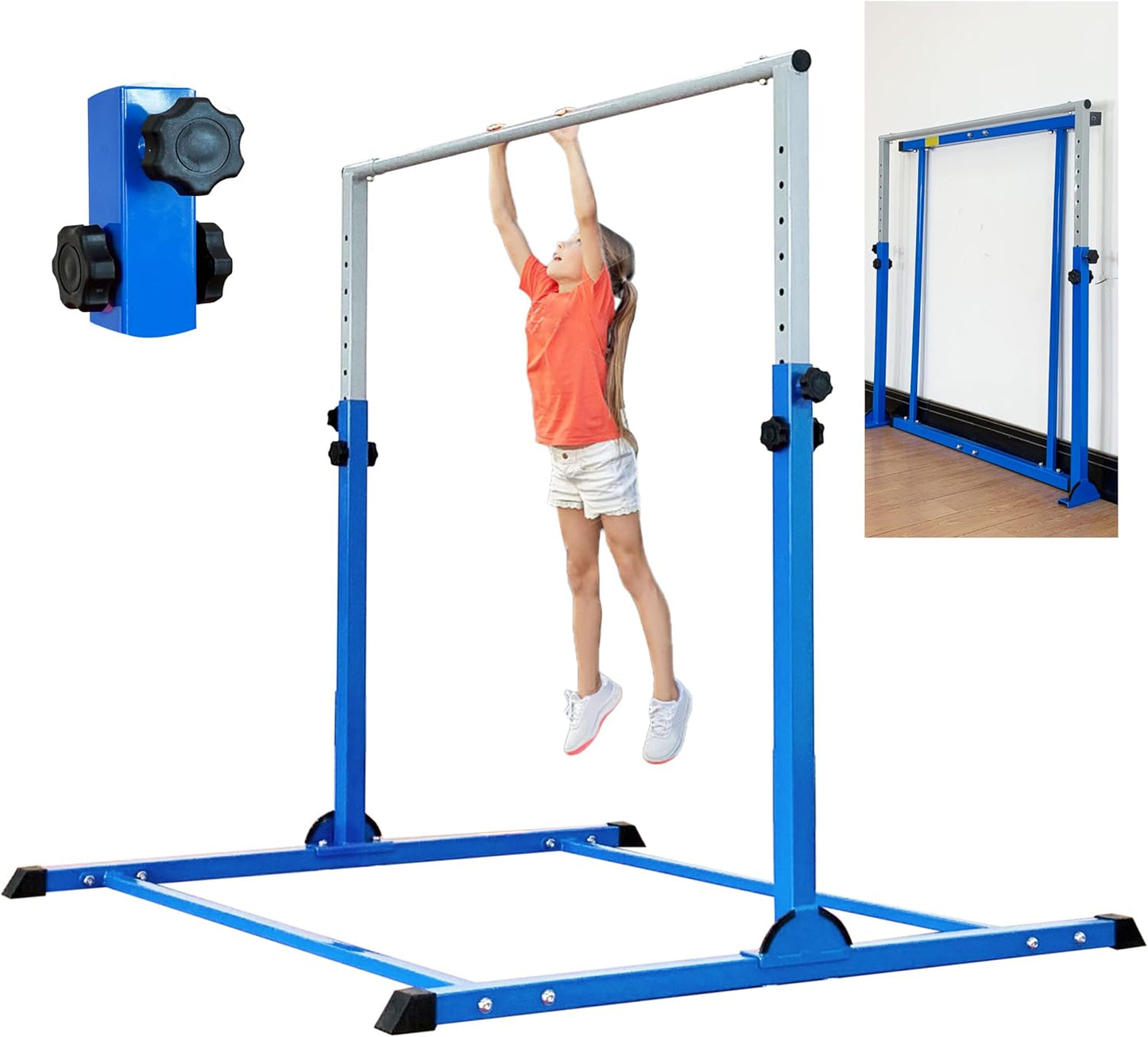 MARFULA Gymnastic Bar for Kids 3-15 Years - Adjustable Height