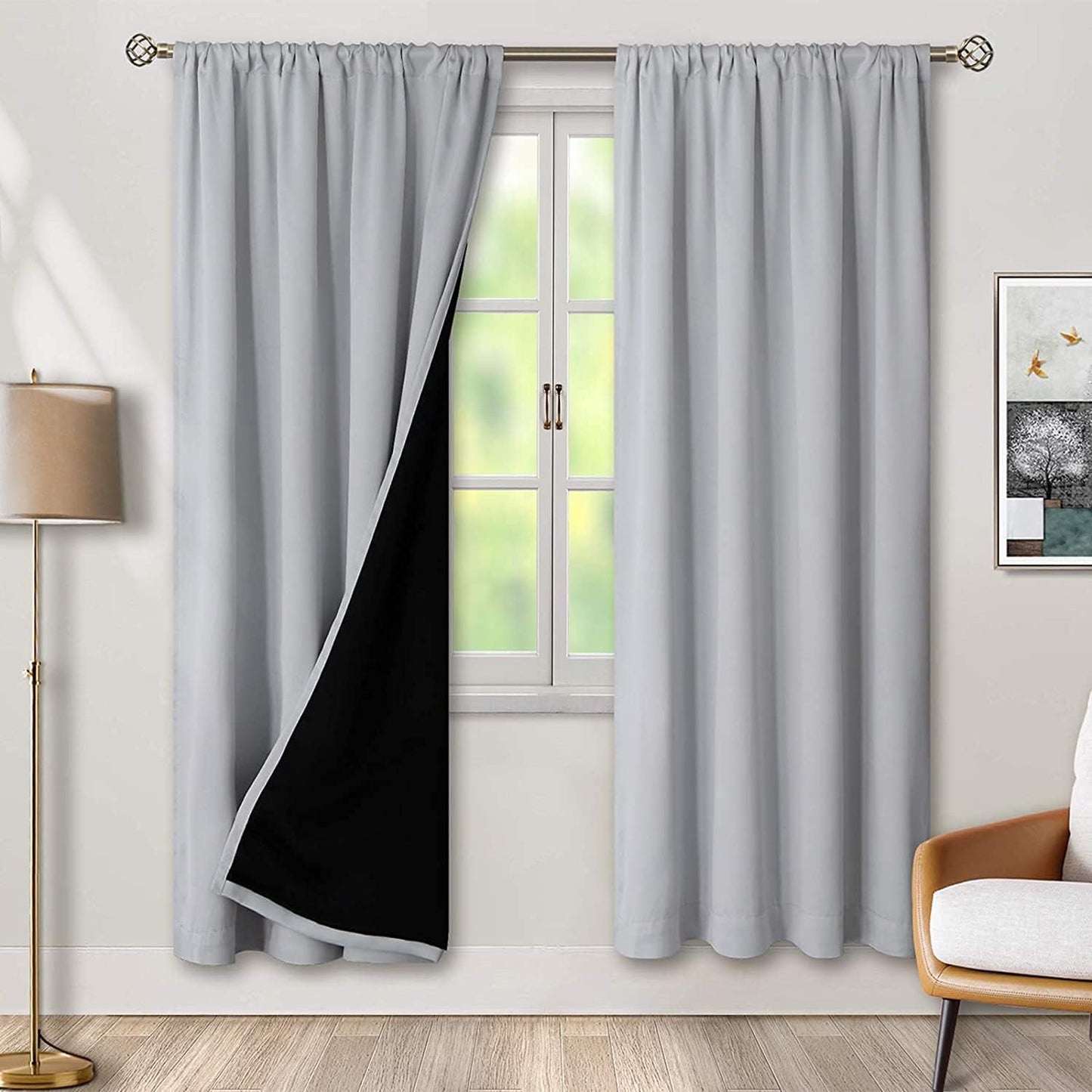 BGment Thermal Insulated Blackout Curtains for Bedroom Privacy